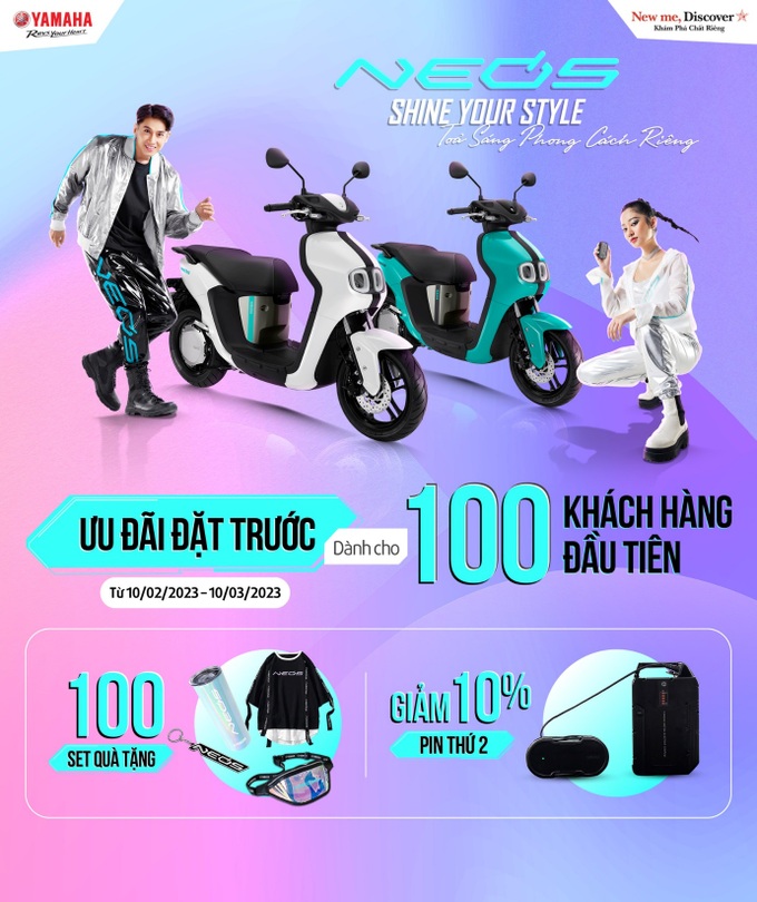 Ưu đãi dành cho 100 khách hàng đầu tiên đặt hàng Yamaha Neo's